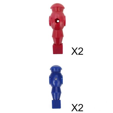 4x Fodboldspiller Figurer Premium Bordfodbold Spil Tilbehør