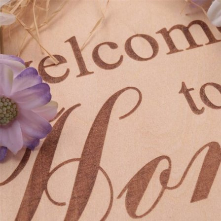 Tervetuloa-kyltti etuovelle, etuoven koristelu, verannan koristeet Ripustettava kyltti Rustiikkinen puinen ripustettava kyltti (violetti)