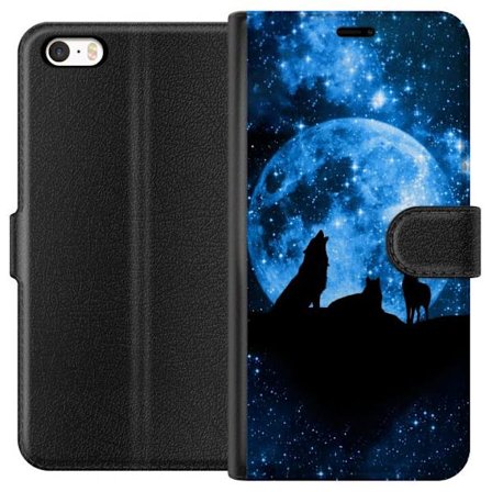 Kompatibelt Lommeboketui til Apple Apple iPhone 5 Ulv