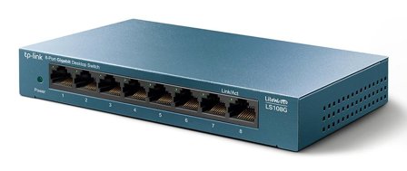 TP-Link LiteWave LS108G - switch - 8 porter - ikke-styrt