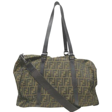 Fendi Vintage, Pre-owned Shoulder Bags Groen, Dames, Maat:ONE Size,nylon