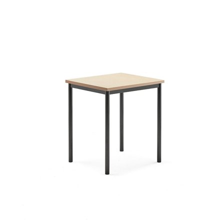 Desk SONITUS, 700x600x760 mm, beige linoleum, anthracite