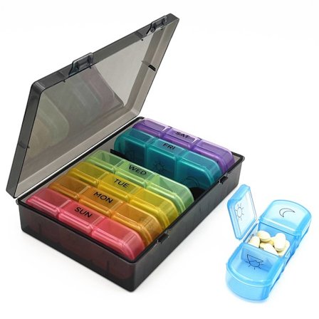 Dosett - Medicinæske - 21 rum (Ugedosett)