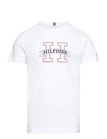 Tommy Hilfiger H Print Regular Tee Ss Vit
