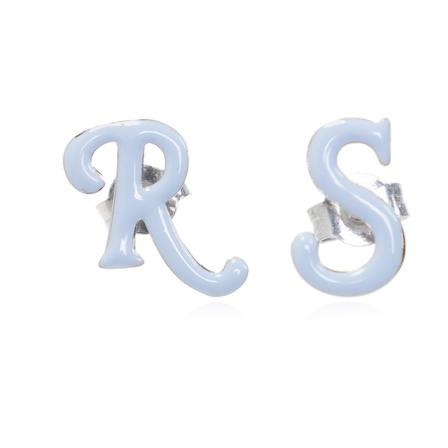 Raf Simons Earrings with logo Grå, unisex Øreringe, Størrelse: ONE Size