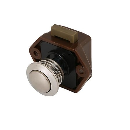 5 st tryckknappslås dörrlås dörrknopp för båtdörr husbil låda skåp (brun)