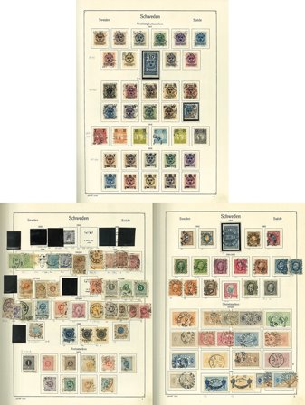 Sverige til 1990 - Samling i 2 frimærkealbum