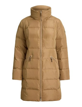 Lauren Ralph Lauren | Channel-Quilted Funnelneck Down Coat | L