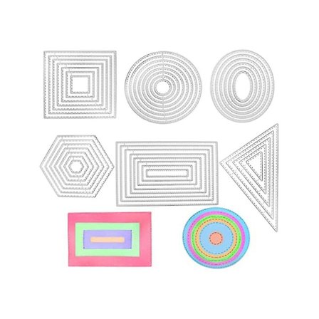 6 stk. stansesett i metall, forskjellige S-stanseskjærende verktøy for Ma