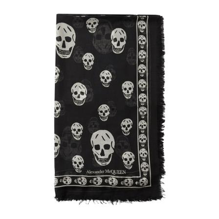 Alexander McQueen Halstørklæde Sort, Dame Tørklæder, Størrelse: ONE Size