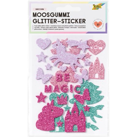Foam rubber stickers Unicorn 2 Sheets