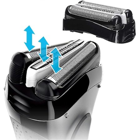 Braun Series Ersättningshuvud för Elektrisk Rakapparat Kompatibel med Series 3