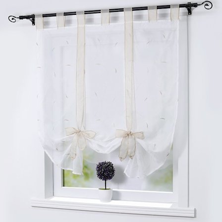 Romersk gardin med dragsko BxH60x140cm sandfärg, 1st