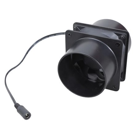 12 V 8 cm:n linjatuuletin nopeudensäätimellä, tehokas ilmanvaihto