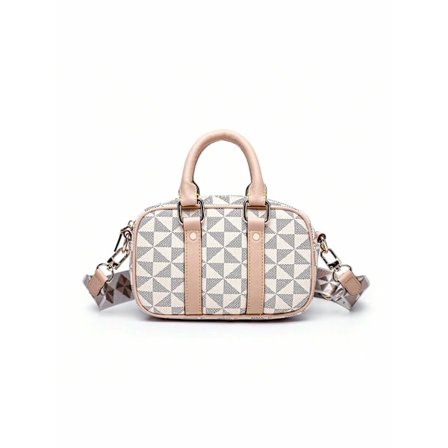 PU-läderväska för damer, axelväska med plånbok, kan bäras i handen