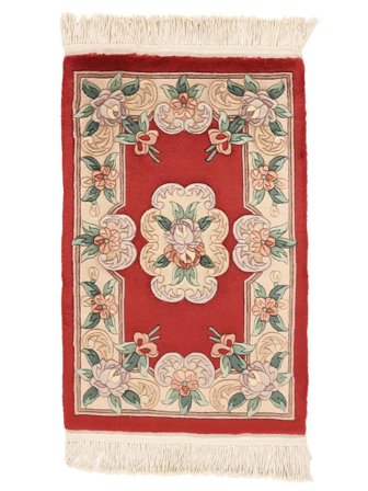 China 90 Line Teppich 60X90 Beige/Braun Wolle, China