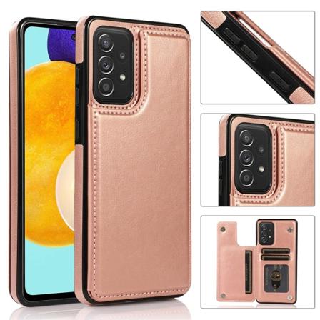 Samsung Galaxy A13 4G - Skal med Korthållare Roséguld