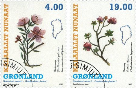 Grønland - Grønlandske planter I - Stemplet sæt 2v