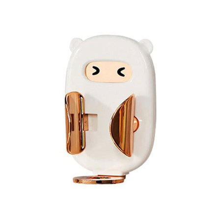 Elektrisk tannbørsteholder for baderom, veggmontert hullfritt oppbevaringsstativ, hvit