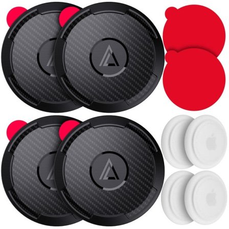 4 pakke etui vandtæt med klæbende klistermærke AirTag etui cover