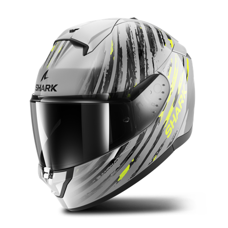 Shark Ridill 2 Full Face Helmet Assya Silver/Anthracite/Yellow M