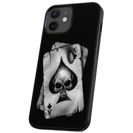 iPhone 12/12 Pro - Deksel/Mobildeksel Dødningehode Kortstokk