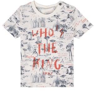 Kids - IKKS White Who's the King T-Shirt 12 Months - Tops - 12 months - White