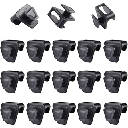 18 Stykker Trekant Kaskaderende Bøjler Trekant Krog til Tøj Bøjle Pladsbesparende Bøjle Krog Trippel Bøjleforbindelser Mini Kaskaderende Bøjler Plads