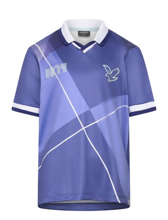 Lyle & Scott | Oversized Print Argyle Polo Shirt | 140-146