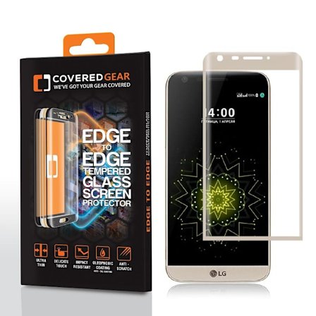 CoveredGear Edge to Edge härdat glas till LG G5 - Gold