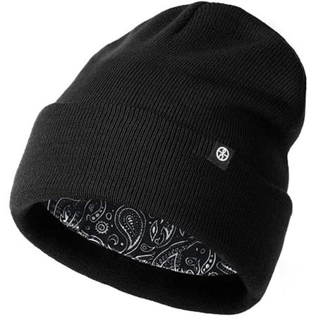 ING Blød vinter ski- og udendørsaktivitetshat, varm strækbar hat, one size fits all, ideel skihue og unisex hovedbeklædning til koldt vejr