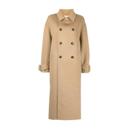 Loulou Studio Double-Breasted Coats inbo, Dame Uldfrakker