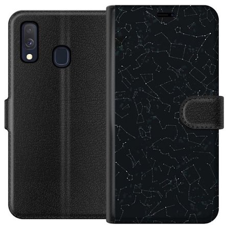 Kompatibelt Plånboksfodral till Samsung Samsung Galaxy A40 Stjärnhimmel