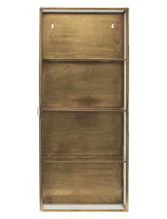 house doctor Vitrineskab, Hdglass, Messing - Gold - 35X15X80