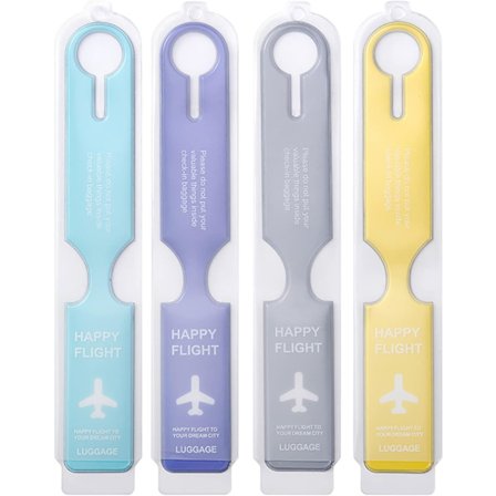 Bagagelappar, Flygplansresväska, resväskaetikett, PVC-ID