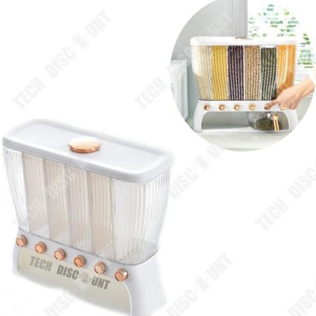 Risqueopbevaringsboks - TD - Opdelt - Insektresistent - 10L+ - Nem opbevaring