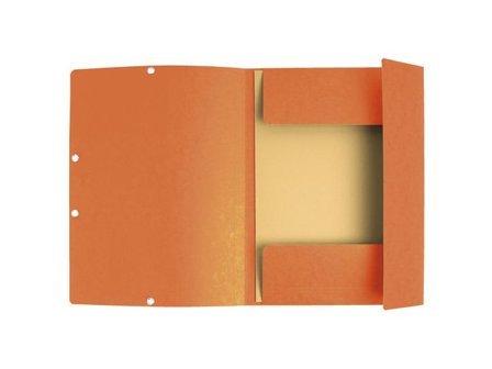 EXACOMPTA Gummibandsmapp Recycle A4 3-kl oran - Lyreco - Kontorsmaterial - Mappar och plastfickor - Gummibandsmappar 3-klaff - Kartong