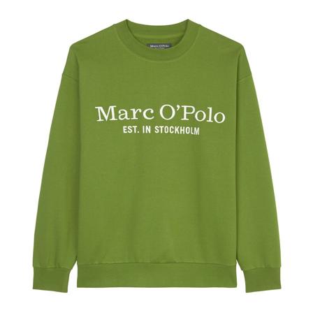 Marc O'Polo Logo sweatshirt in a relaxed fit Grøn, Herre Sweatshirts