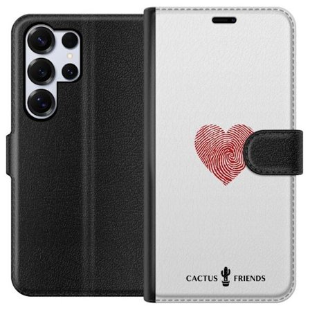 Yhteensopiva Lompakkokotelo Samsung Samsung Galaxy S25 Ultra Cactus and Friends - Fingerprint Love
