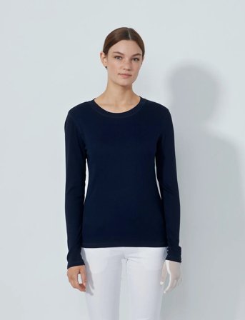 Daily Sports Ancona Ls Round Neck - Navy - L
