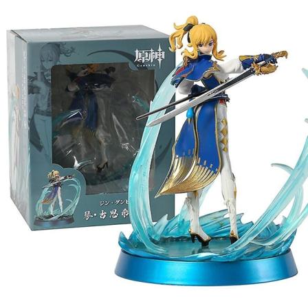 Genshin Impact Jean Gunnhildr Gk Statue Collectible Figure Model Doll Decoration Toy 25cm box