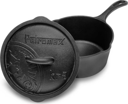 Petromax Cast-Iron Saucepan with lid Kr2 cooking equipment Black 2 L
