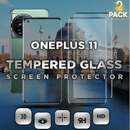 2-Pack ONEPLUS 11 Näytönsuoja - Karkaistu Lasi 9H - Super laatu 3D