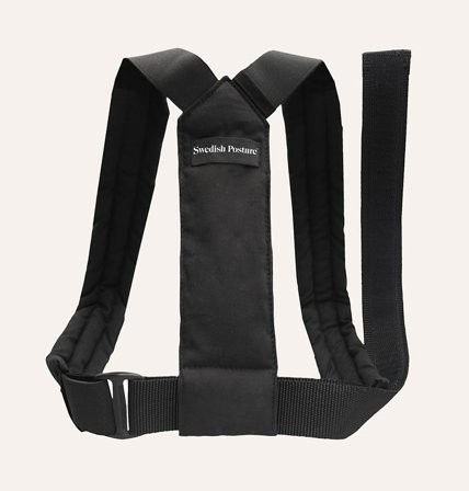 Swedish Posture Flexi Posture Brace Black S-M, Medicin & Pleje, Støttebind, Rygstøtte