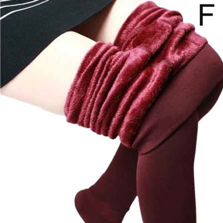 Kvinnor Vinter Tjock Varm Mjuk Fleece Fodrad Thermal Stretchy Leggi