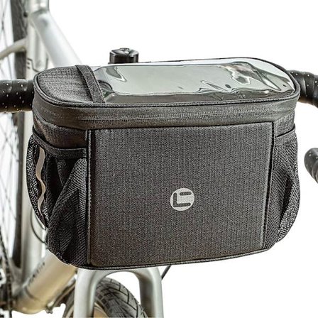 Sykkel foran veske 4L MTB styreveske med gjennomsiktig skjerm Stor kapasitet kjølebag med stativ for sykling Fotturer