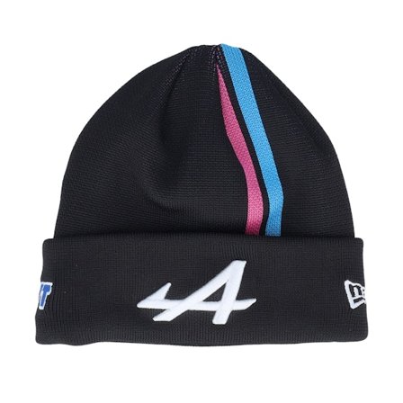 Formula One - Motor Zwart cuff Beanie - Kids Alpine F1 F1 24 Team Stripe Knit Black Cuff @ Hatstore