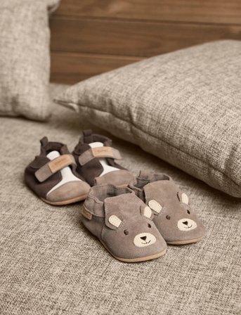 En Fant Slippers Suede Animal - Beige - 22