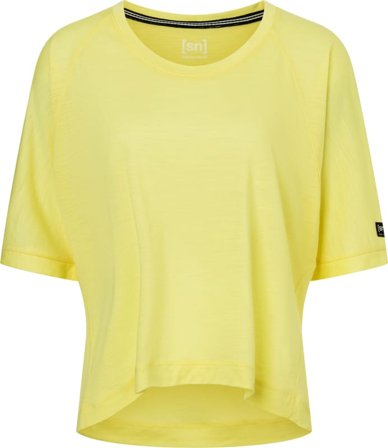 Super.natural Women's Liquid Flow Tee Women short-sleeved sweaters Yellow M