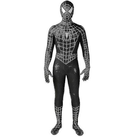 Tobey Maguire Spider-Man -asu Musta/punainen Raimi Spider-Man Cosplay Supersankari Zentai-puku Halloween-asut